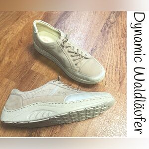 Waldläufer Dynamic Beige Leather Comfort Walking Sneakers –  Size 8 (UK 6)